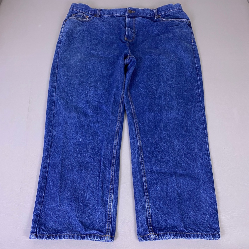 Berkley Jensen Jeans Mens‎ 44x30 Medium Wash Straight Leg Blue Denim 100% Cotton